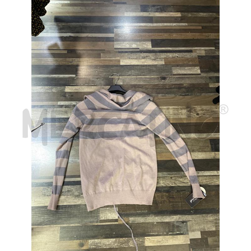 MAGLIA DONNA BLUE LES COPAINS BEIGE RIGHE GRIGIE | Mercatino dell'Usato Montesilvano 2