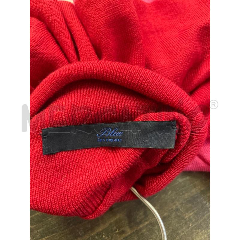MAGLIA DONNA BLUE LES COPAINS COLLO ALTO ROSSO ROSA | Mercatino dell'Usato Montesilvano 3