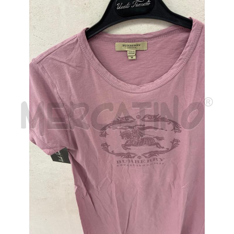 MAGLIA DONNA BURBERRY ROSA TG M | Mercatino dell'Usato Montesilvano 2