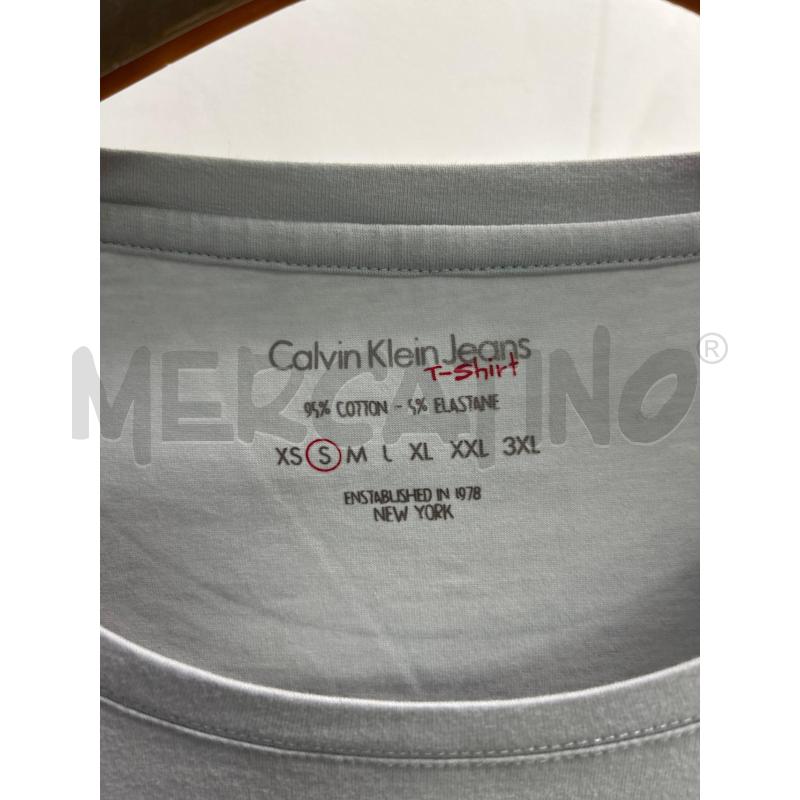 MAGLIA DONNA CALVIN KLEIN JEANS GRIGIA SCRITTA GLITTER | Mercatino dell'Usato Montesilvano 2