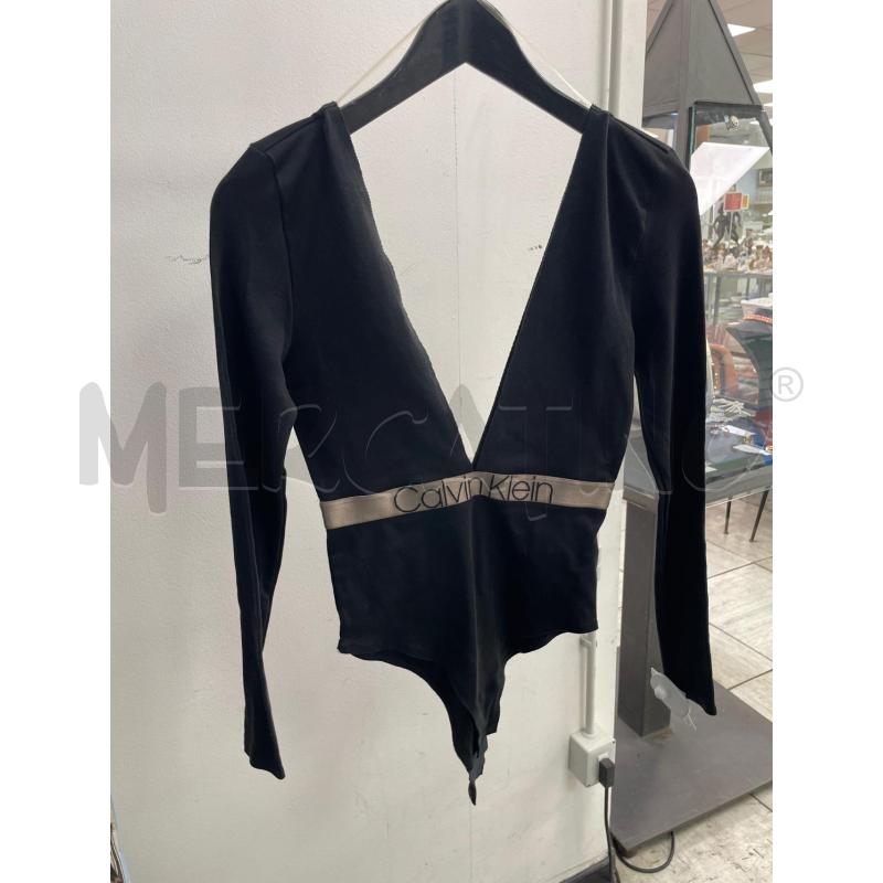 MAGLIA DONNA CALVIN KLEIN SCOLLO V NERA | Mercatino dell'Usato Montesilvano 1