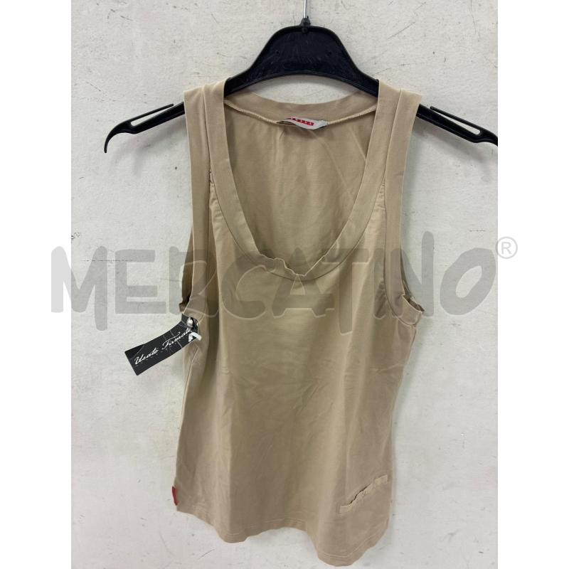 MAGLIA DONNA CANOTTA PRADA BEIGE TG  | Mercatino dell'Usato Montesilvano 1