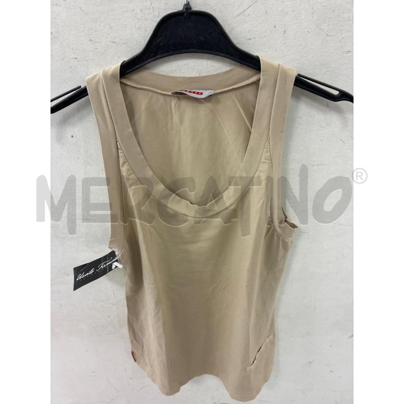 MAGLIA DONNA CANOTTA PRADA BEIGE TG  | Mercatino dell'Usato Montesilvano 2