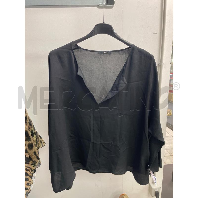 MAGLIA DONNA CARLA G NERA VELATA  | Mercatino dell'Usato Montesilvano 1