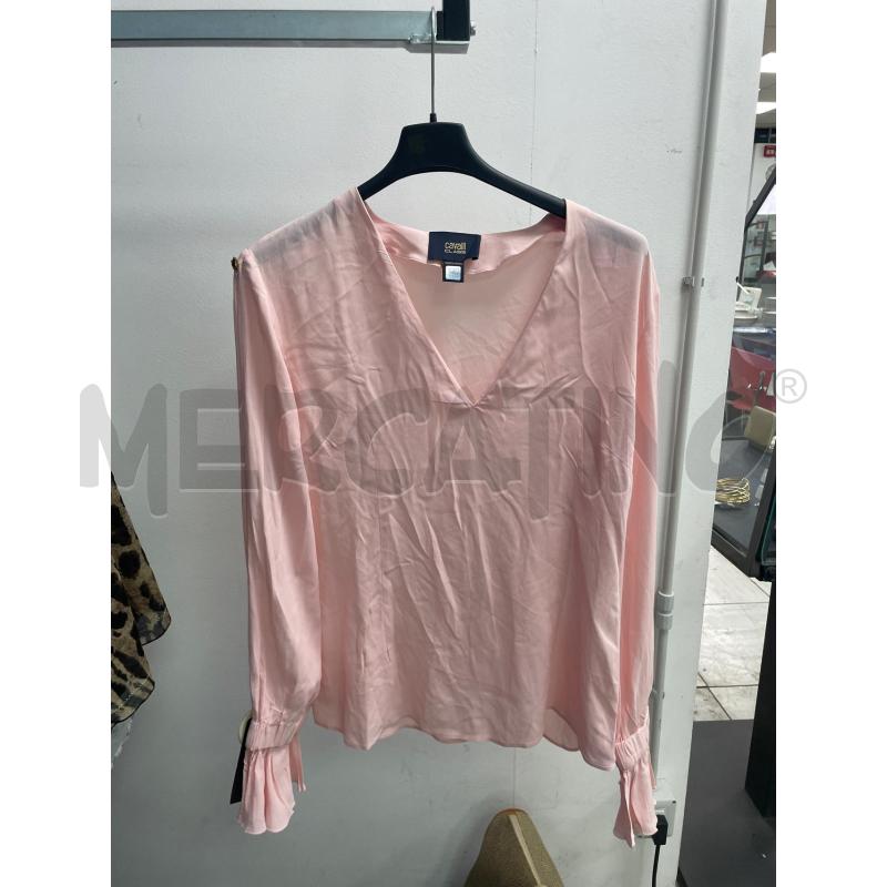 MAGLIA DONNA CAVALLI CLASS ROSA MANICHE CAMPANA | Mercatino dell'Usato Montesilvano 1