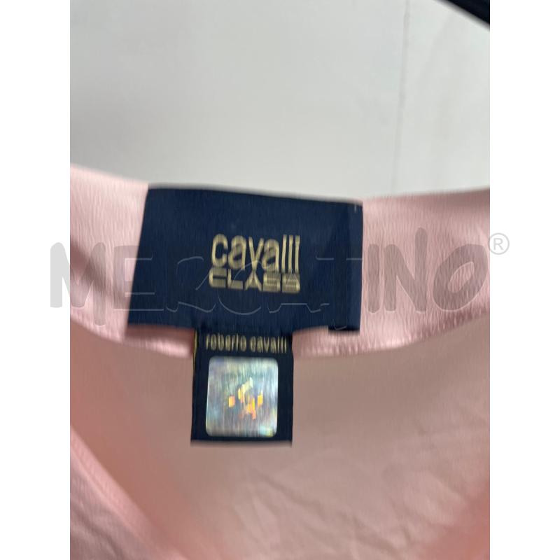 MAGLIA DONNA CAVALLI CLASS ROSA MANICHE CAMPANA | Mercatino dell'Usato Montesilvano 2
