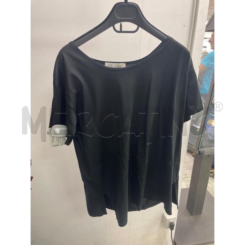MAGLIA DONNA CAVENDISH NERA MEZZA MANICA FIORI RICAMATI | Mercatino dell'Usato Montesilvano 1
