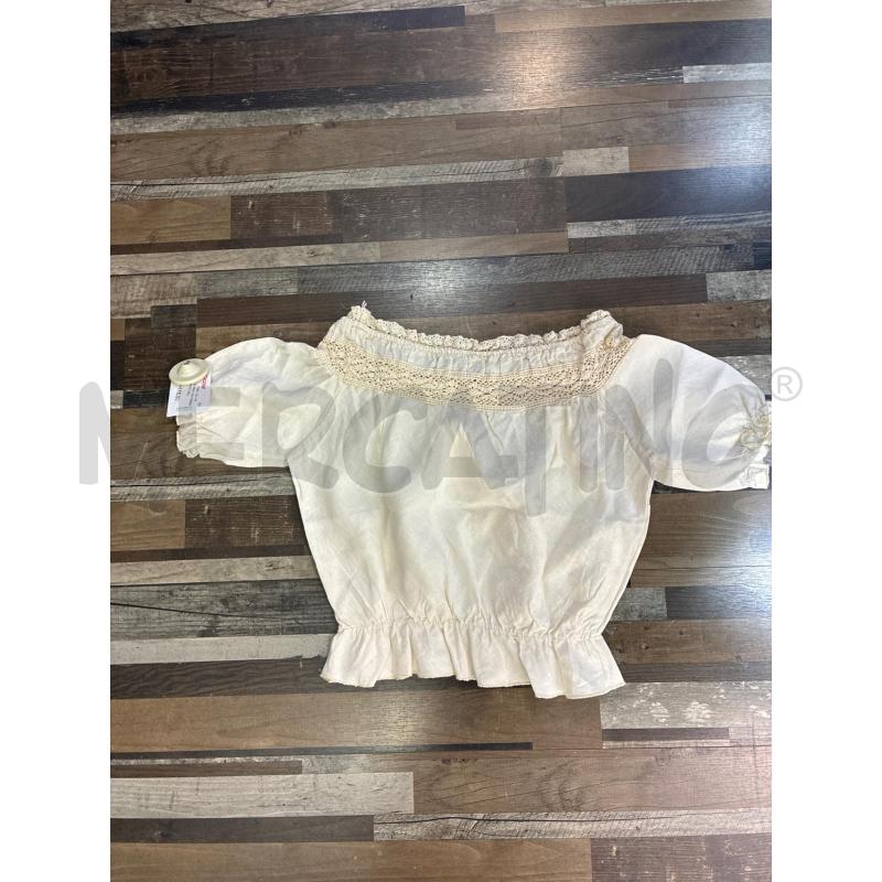 MAGLIA DONNA COCONUDA CROP BEIGE COLLO UNCINETTO LINO | Mercatino dell'Usato Montesilvano 3