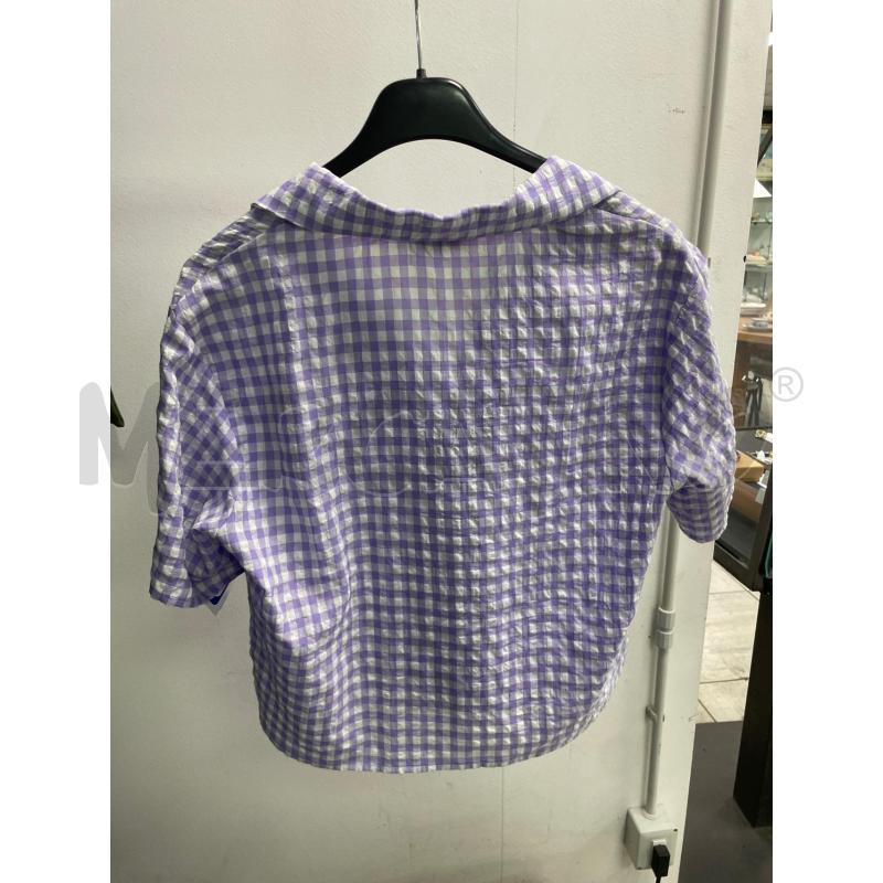 MAGLIA DONNA COMPANIA FANTASTICA BIANCA QUADRETTATA LILLA | Mercatino dell'Usato Montesilvano 3
