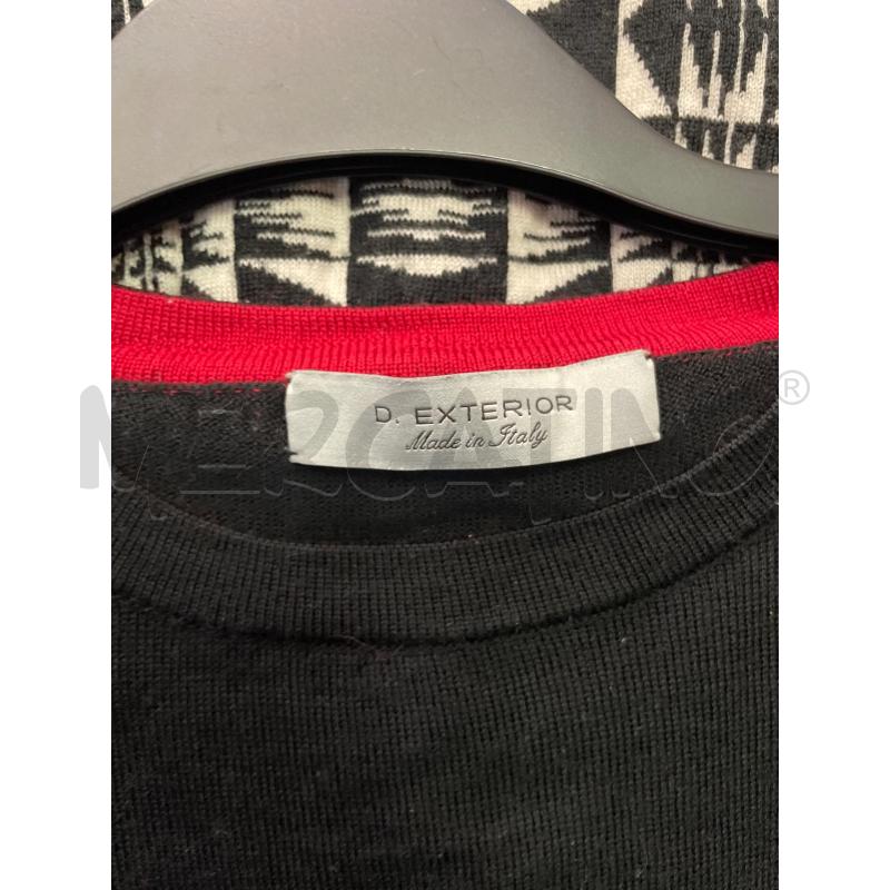 MAGLIA DONNA D EXTERIOR NERA ROSSA STRISCIA FANTASIA BIANCA  | Mercatino dell'Usato Montesilvano 3