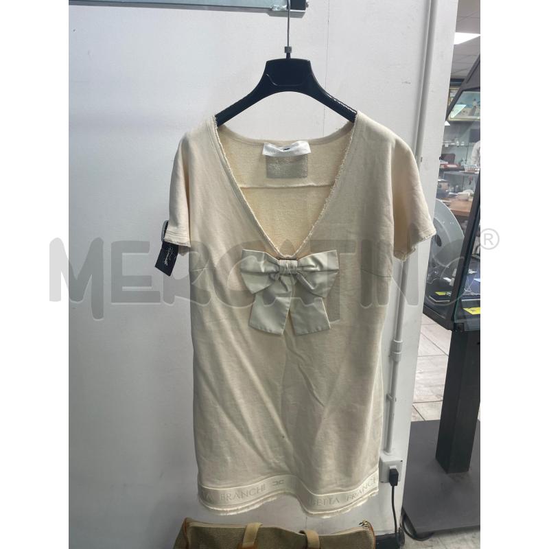MAGLIA DONNA ELISABETTA FRANCI JEANS ROSA PALLIDO FIOCCO | Mercatino dell'Usato Montesilvano 1