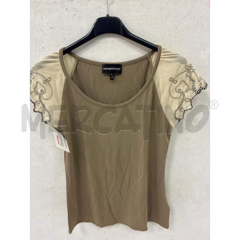 MAGLIA DONNA EMPORIO ARMANI BEIGE TG 42 | Mercatino dell'Usato Montesilvano 1