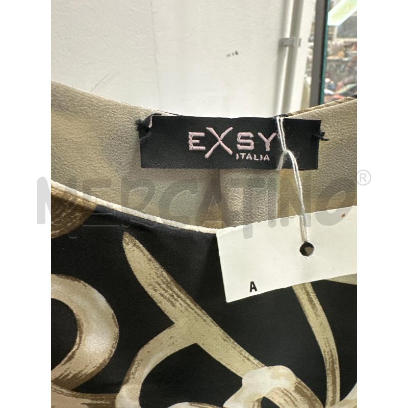 MAGLIA DONNA EXSY NERA FANTASIA DORATA | Mercatino dell'Usato Montesilvano 2