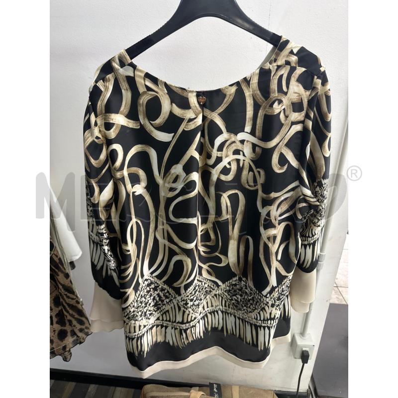 MAGLIA DONNA EXSY NERA FANTASIA DORATA | Mercatino dell'Usato Montesilvano 3