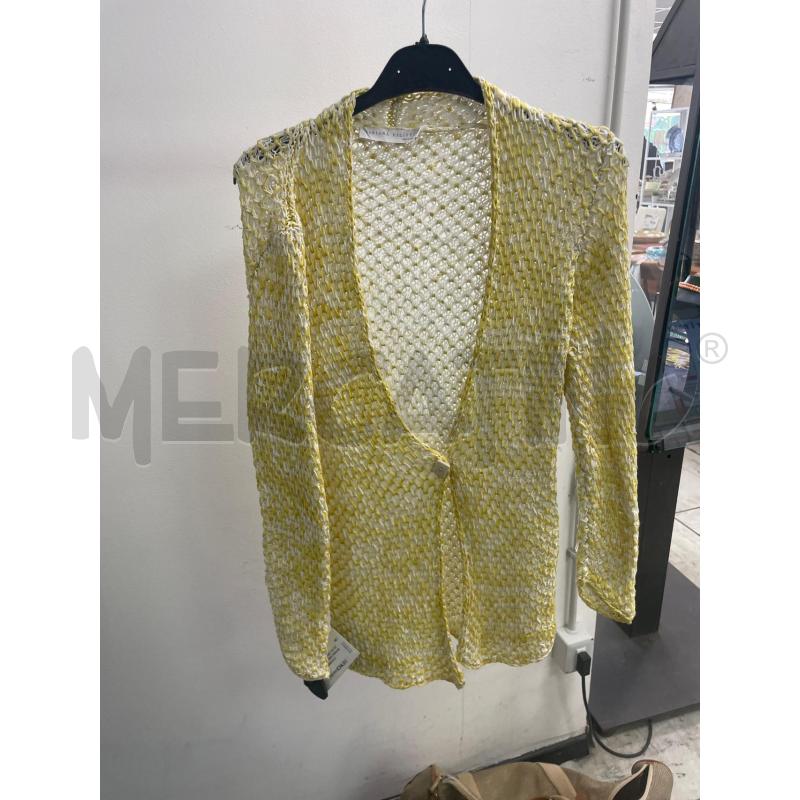 MAGLIA DONNA FABIANA FILIPPI BIANCA GIALLA   | Mercatino dell'Usato Montesilvano 1