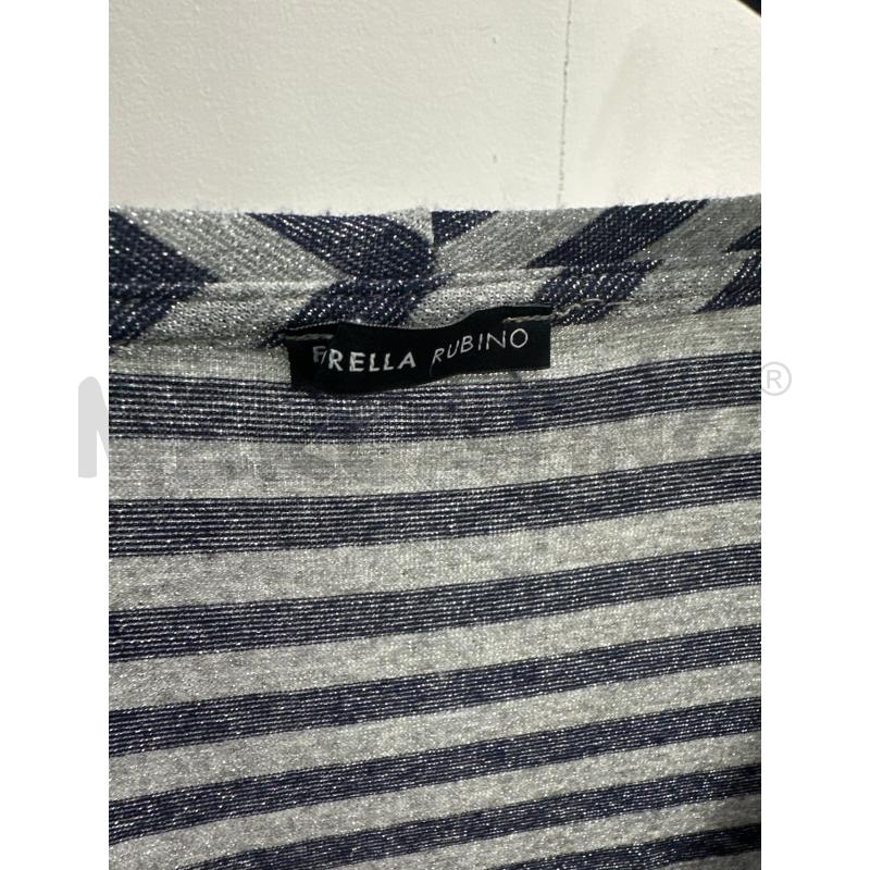MAGLIA DONNA FIORELLA RUBINO BLU GRIGIA  | Mercatino dell'Usato Montesilvano 2