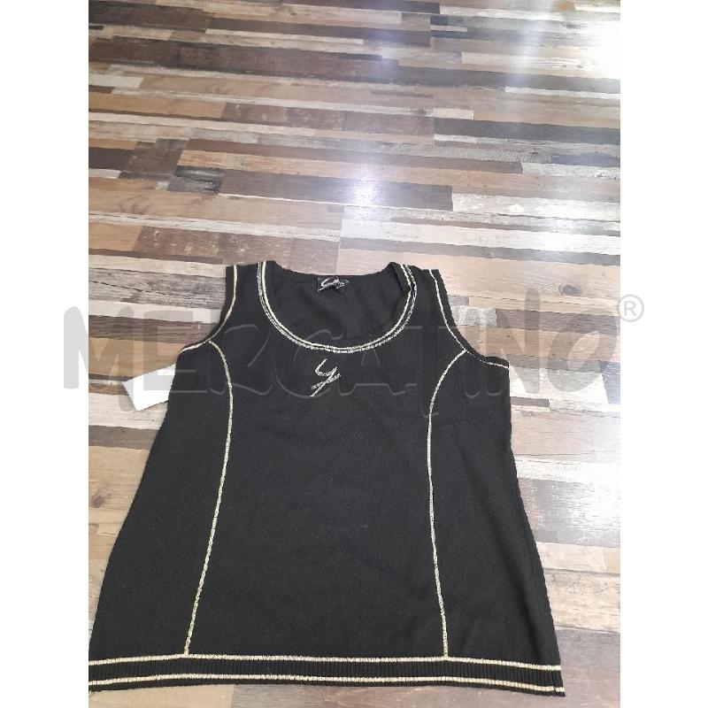 MAGLIA DONNA GATTINONI GILET NERO | Mercatino dell'Usato Montesilvano 1