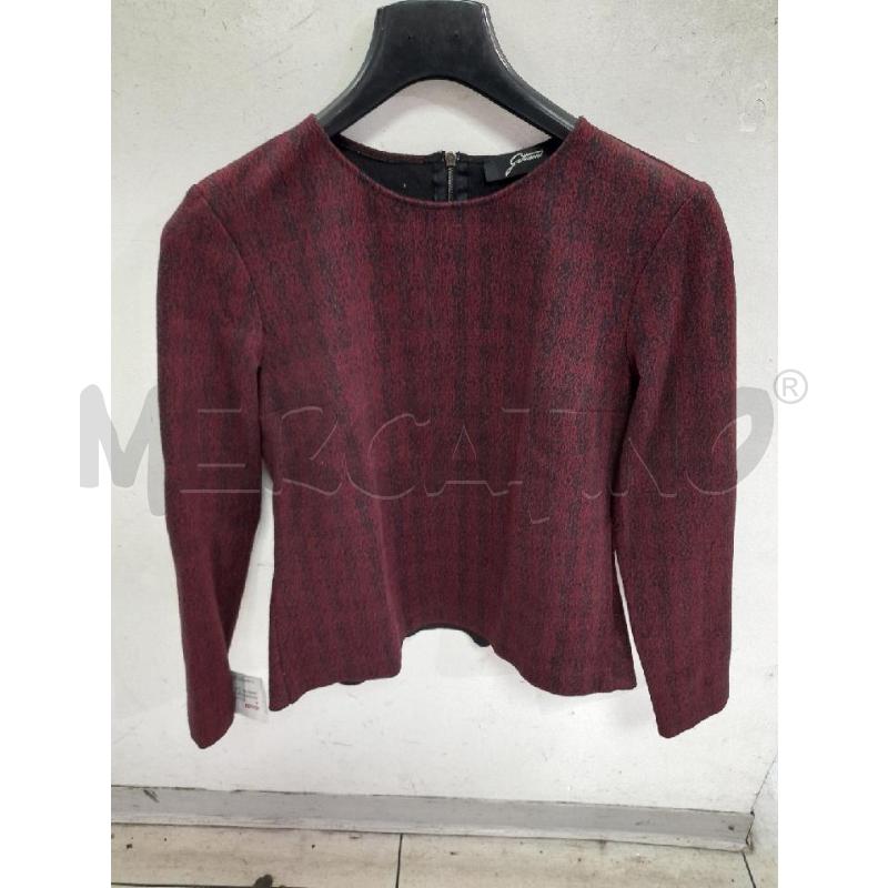 MAGLIA DONNA GATTINONI ROSSA NERA  | Mercatino dell'Usato Montesilvano 1