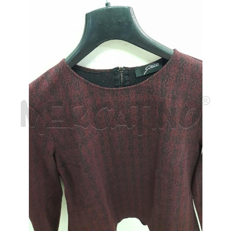 MAGLIA DONNA GATTINONI ROSSA NERA  | Mercatino dell'Usato Montesilvano 2