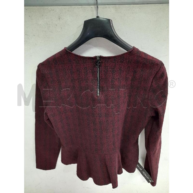 MAGLIA DONNA GATTINONI ROSSA NERA  | Mercatino dell'Usato Montesilvano 3