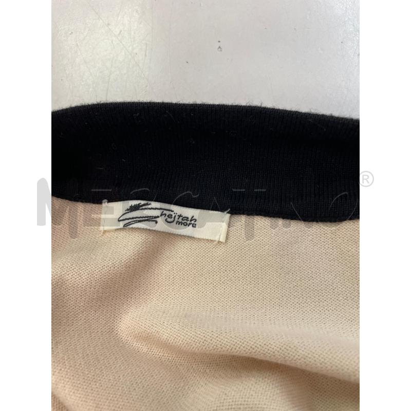 MAGLIA DONNA GHEJTHAH BEIGE BRETELLINE NERE | Mercatino dell'Usato Montesilvano 3