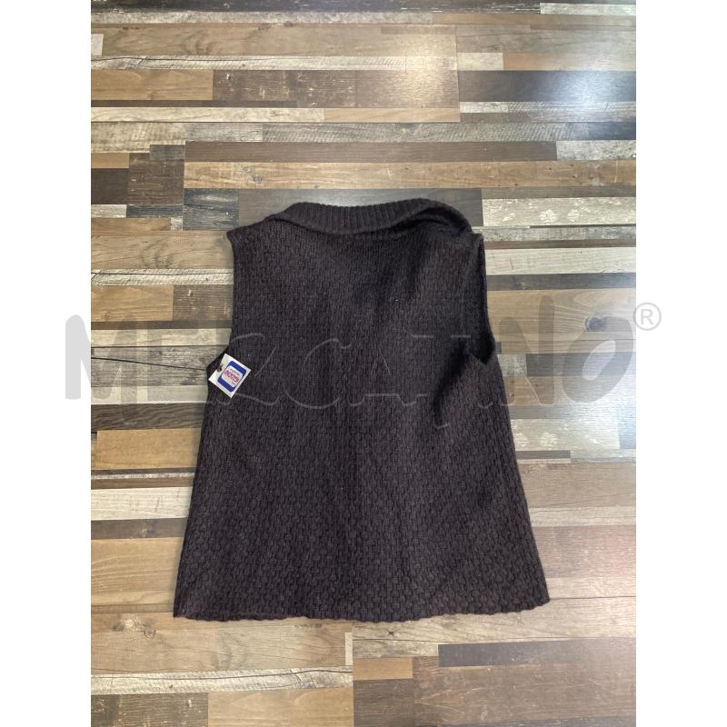 MAGLIA DONNA GILET LANA GRIGIO DIRITTO E ROVESCIO  | Mercatino dell'Usato Montesilvano 2