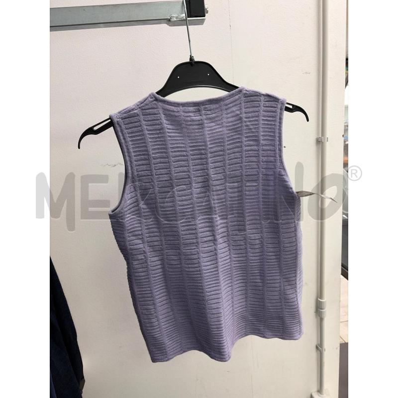 MAGLIA DONNA GILET LILLA TG 42 | Mercatino dell'Usato Montesilvano 3