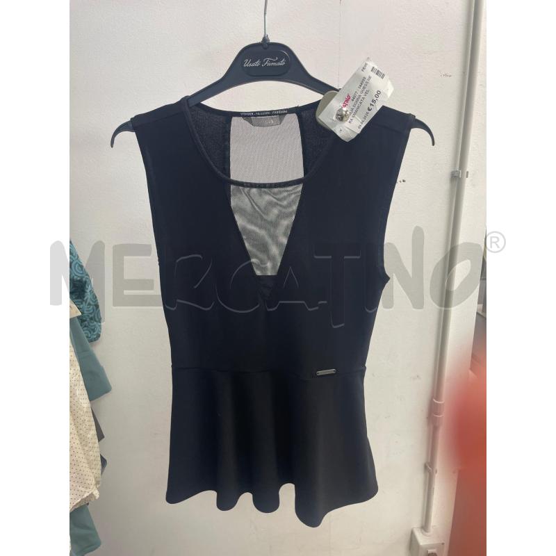 MAGLIA DONNA GUESS NERA SMANICATA VELO SCOLLATURA | Mercatino dell'Usato Montesilvano 1