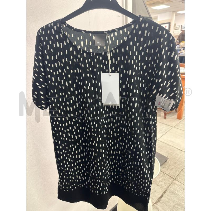 MAGLIA DONNA ICHI NERA POIS BIANCHI LEGGERA | Mercatino dell'Usato Montesilvano 1