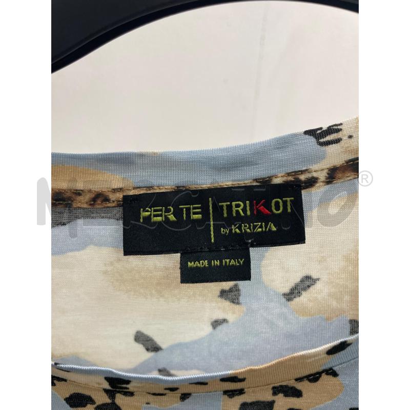 MAGLIA DONNA KRIZIA CELESTE BEIGE   | Mercatino dell'Usato Montesilvano 2