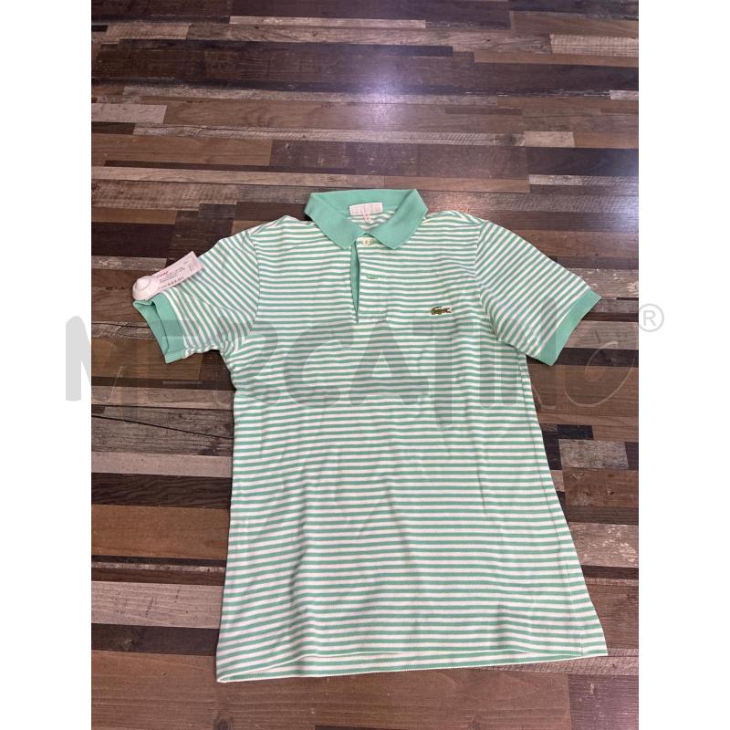 MAGLIA DONNA LACOSTE RIGA VERDE BIANCA TG 2 | Mercatino dell'Usato Montesilvano 2