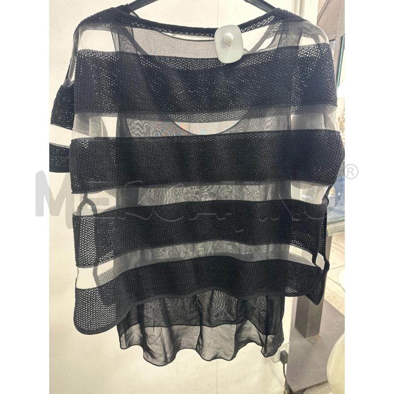 MAGLIA DONNA LES COPAINS CROP VEDO NON VEDO RIGHE | Mercatino dell'Usato Montesilvano 4