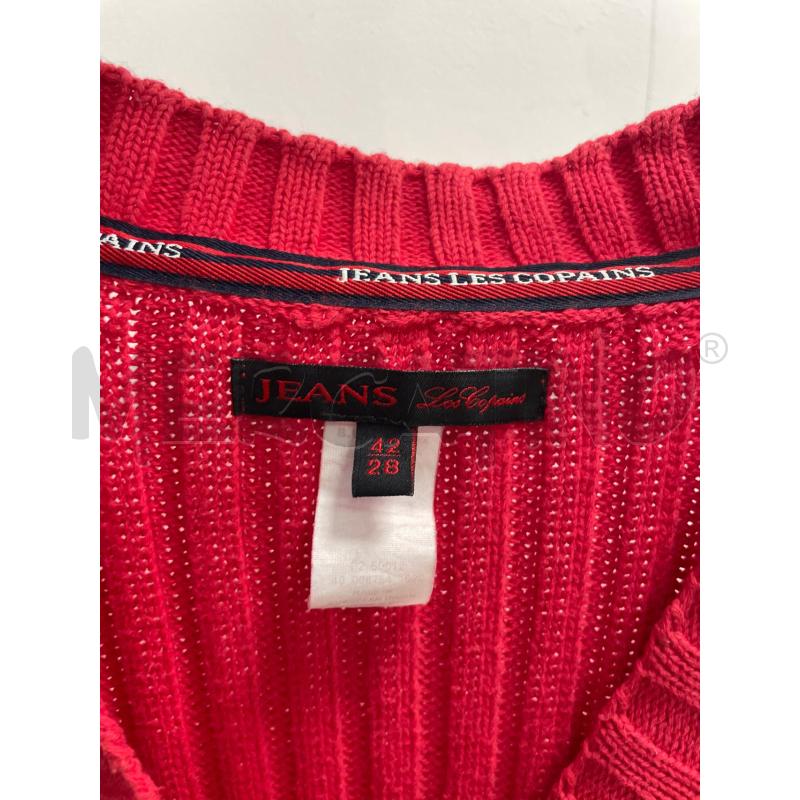 MAGLIA DONNA LES COPAINS JEANS ROSSA | Mercatino dell'Usato Montesilvano 2