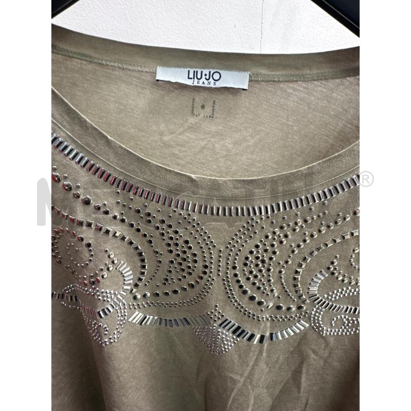 MAGLIA DONNA LIU JO BEIGE PAILLETTES ARGENTATE | Mercatino dell'Usato Montesilvano 2