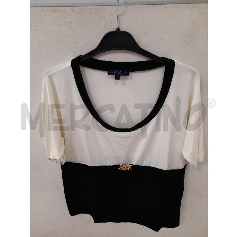 MAGLIA DONNA LUISA SPAGNOLI BIANCANERA TG L | Mercatino dell'Usato Montesilvano 2