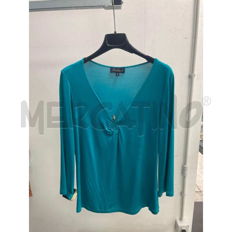 MAGLIA DONNA LUISA SPAGNOLI TURCHESE SERPENTE | Mercatino dell'Usato Montesilvano 1