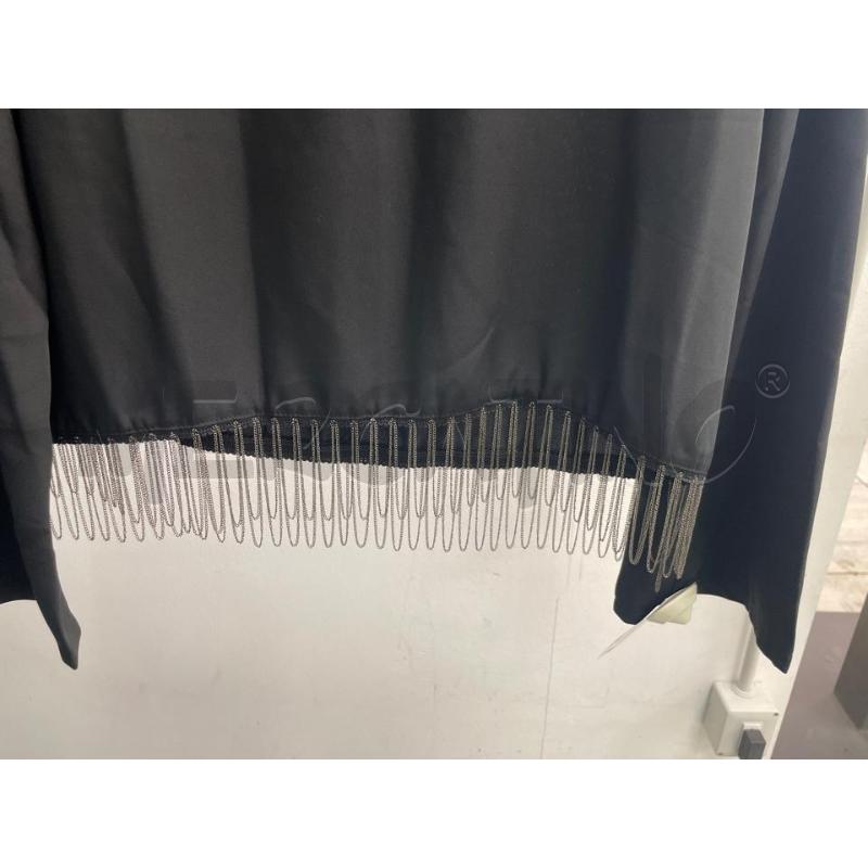 MAGLIA DONNA MANOSQUE NERA CATENINE CROP | Mercatino dell'Usato Montesilvano 3