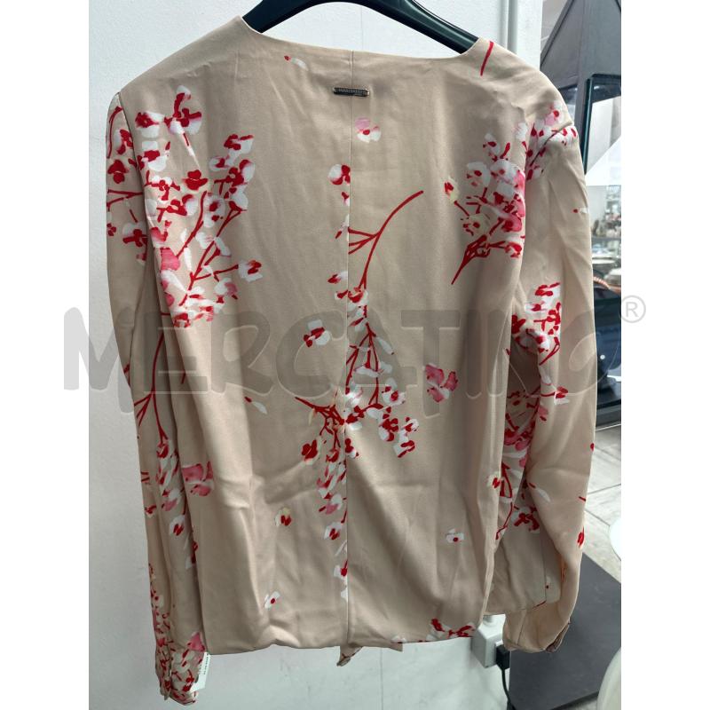 MAGLIA DONNA MARCIANO GUESS BEIGE FIORI ROSSI BIANCHI  | Mercatino dell'Usato Montesilvano 3