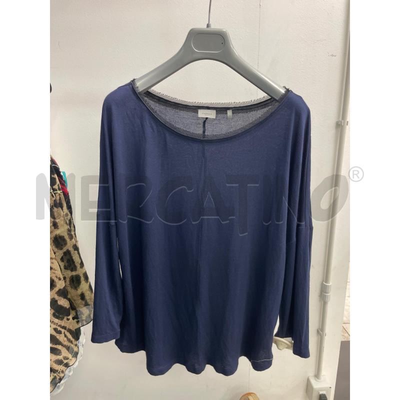 MAGLIA DONNA MARELLA SPORT BLU DETT NERI | Mercatino dell'Usato Montesilvano 1
