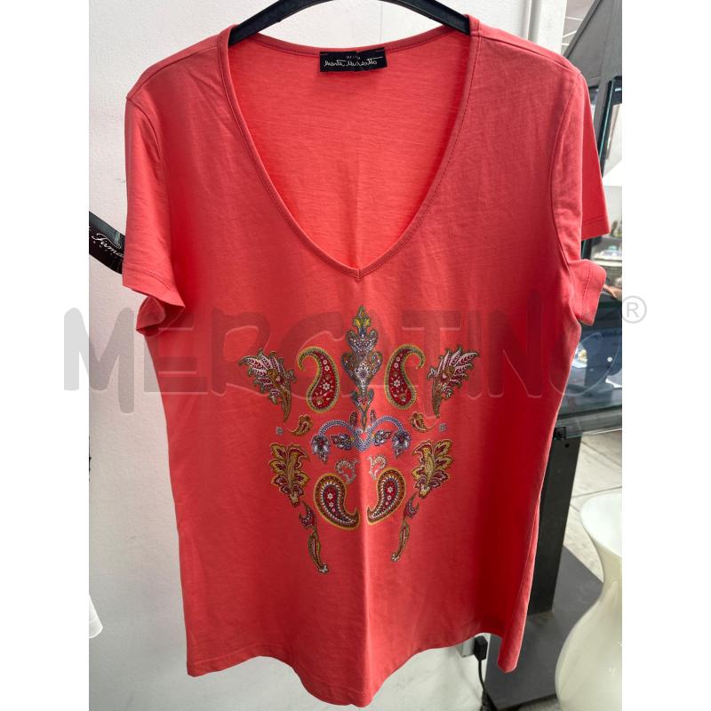MAGLIA DONNA MARTA MARZOTTO ROSA STAMPA PAISLEY | Mercatino dell'Usato Montesilvano 1