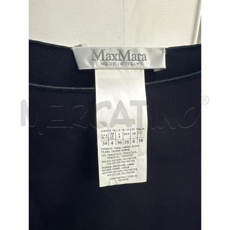 MAGLIA DONNA MAX MARA BLU MANICHE RIGHE BIANCHE  | Mercatino dell'Usato Montesilvano 2
