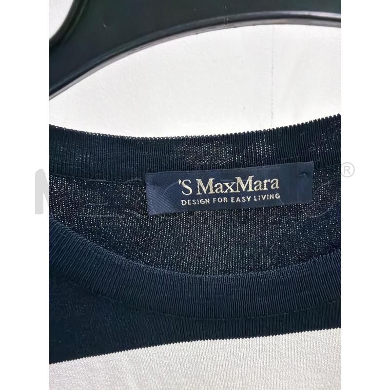 MAGLIA DONNA MAX MARA RIGA BLU BIANCA TG S | Mercatino dell'Usato Montesilvano 2