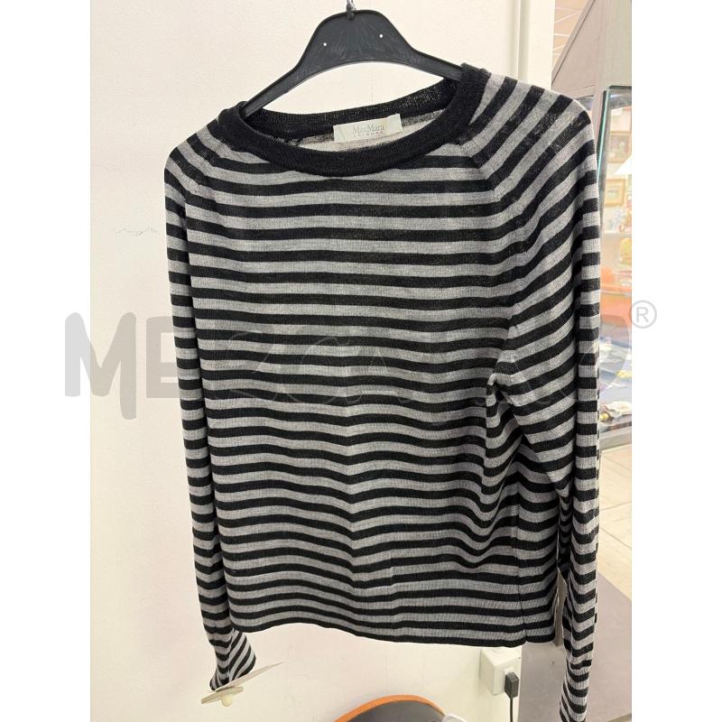 MAGLIA DONNA MAX MARA RIGA GRIGIA NERA TG S | Mercatino dell'Usato Montesilvano 1