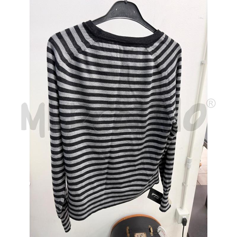 MAGLIA DONNA MAX MARA RIGA GRIGIA NERA TG S | Mercatino dell'Usato Montesilvano 3