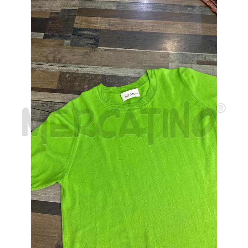 MAGLIA DONNA MEIMEIJ VERDE BIANCA TG 38 | Mercatino dell'Usato Montesilvano 3