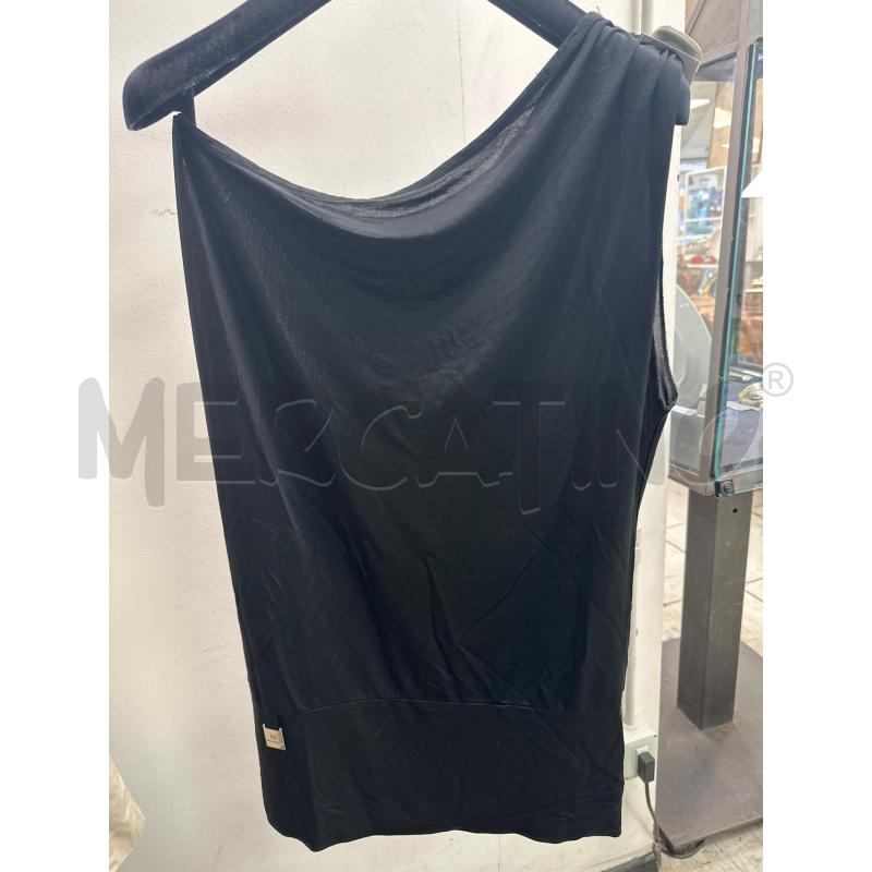 MAGLIA DONNA NERA LEGGERA MONOSPALLA MANGANO | Mercatino dell'Usato Montesilvano 1
