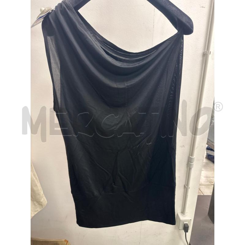 MAGLIA DONNA NERA LEGGERA MONOSPALLA MANGANO | Mercatino dell'Usato Montesilvano 3