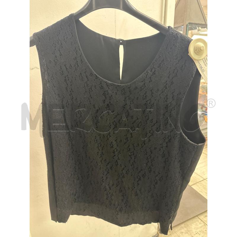 MAGLIA DONNA NERA SMANICATA SMARCHIATA | Mercatino dell'Usato Montesilvano 1
