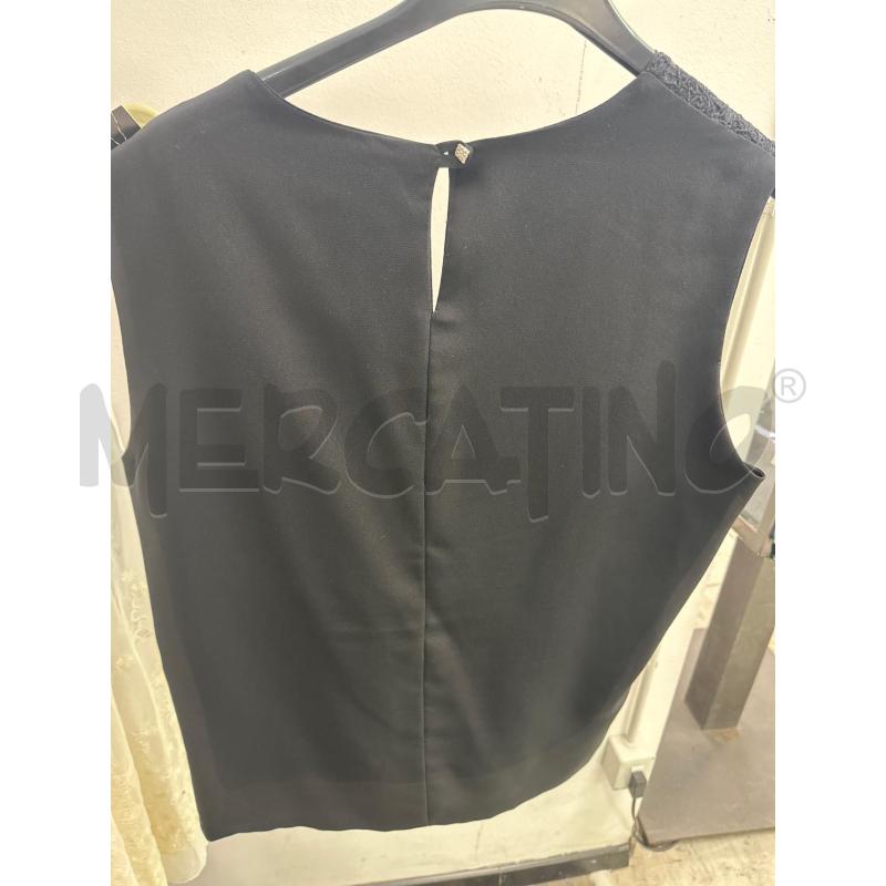 MAGLIA DONNA NERA SMANICATA SMARCHIATA | Mercatino dell'Usato Montesilvano 3