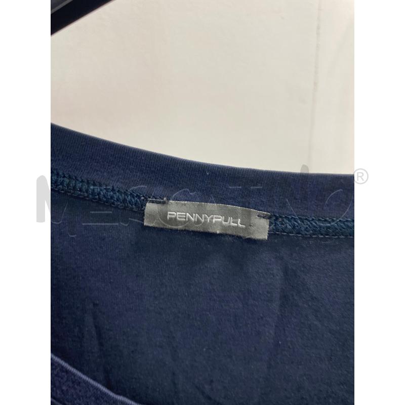 MAGLIA DONNA PENNYPULL BLU SCRITTA GLITTER | Mercatino dell'Usato Montesilvano 2